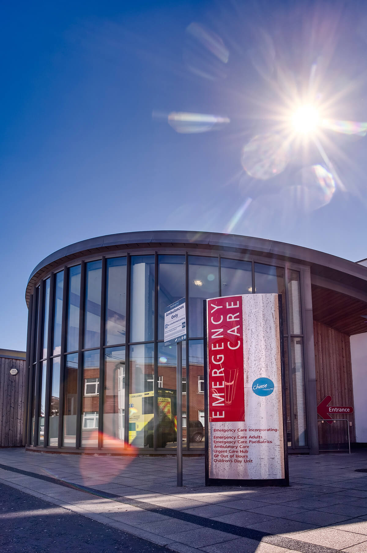 The STDH A&E Entrance